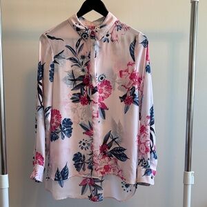 Floral Button-Up Blouse